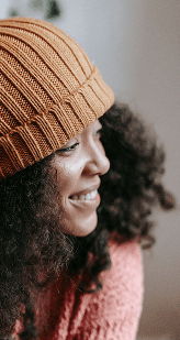 woman in hat